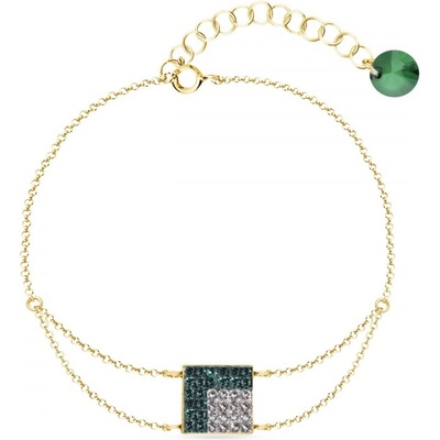 Spark zelený se Swarovski Elements Kingdom BGROLOFM6EMC Emerald