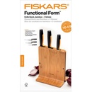 Fiskars Bambusový blok se třemi noži černý 1057555