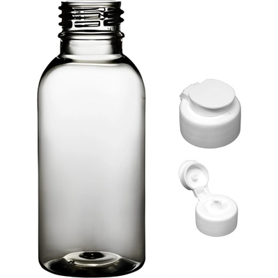 Tera Plastová lahvička čira s bílým dávkovacím víčkem 100 ml