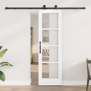 vidaXL Преплъзваща се врата ORKDAL Бяло 61 x 198, 5 см (3332126)