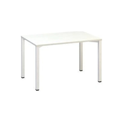 Alfa Office Kancelársky stôl Alfa 200 120 x 80 x 74,2 cm rovné vyhotovenie, dezén biela, RAL9010