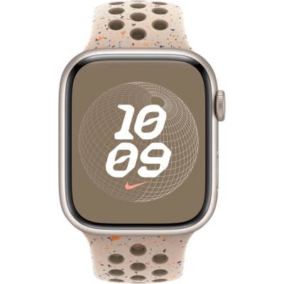 Apple Watch 45 мм Nike Band: Пустинен камък Nike Sport Band - M/L (muv73zm/a)