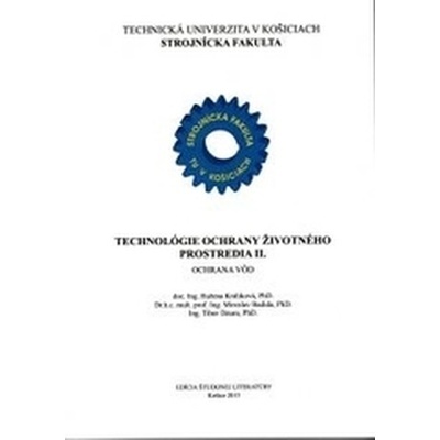 Technol ógie ochrany životného prostredia II. - Ochrana vôd
