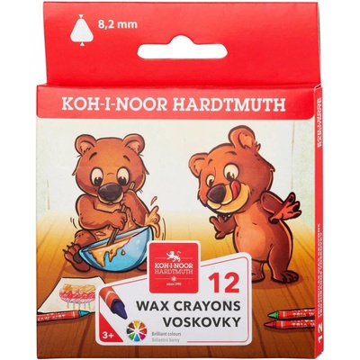 KOH-I-NOOR Voskovky trojhranné 8272/12 TENKÉ