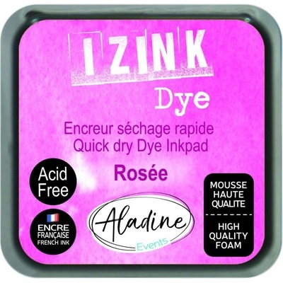 IZINK DYE Razítkovací inkoust růžová/ 8x8 cm