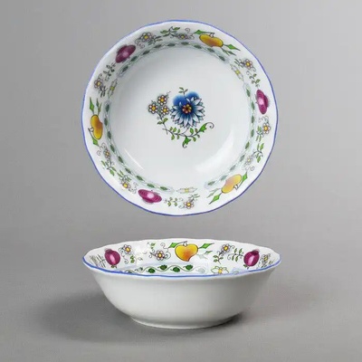 Český Porcelán Dubí Miska kompotová vysoká barevný cibulák 14 cm