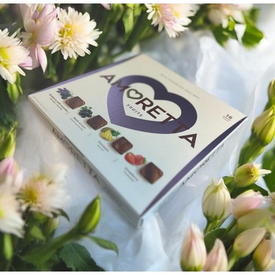 Amoretta pralinky v čokoládě ovocné 109 g