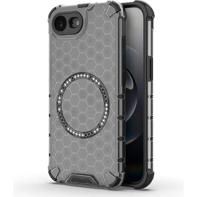 Techsuit – HoneyComb Shield MagSafe – ochranný obal na iPhone 16e – čierny