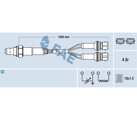 Lambda sonda FAE 77127