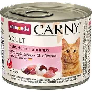 Animonda - Carny Beef Turkey with Shrimps -Консерва за котки с говеждо, пуешко месо и скариди, 4 броя х 200 гр