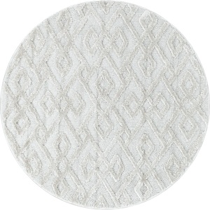 Ayyildiz Кремав кръгъл килим ø 120 cm Pisa - Ayyildiz Carpets (PISA1201204708CREAM)