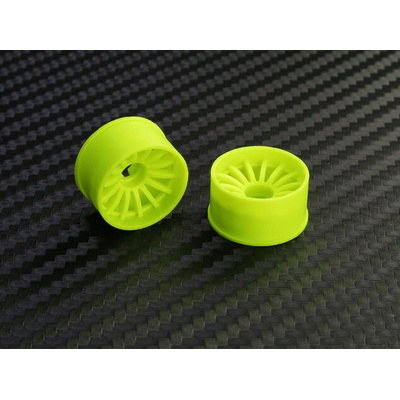 PN Racing Mini-Z 2WD Machine Cut 16 Spoke Rear Wheel R0 Yellow