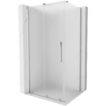 Mexen Velar раздвижна душ кабина 90 x 80 см, матирано стъкло, хром - 871-090-080-31-01 (871-090-080-31-01)