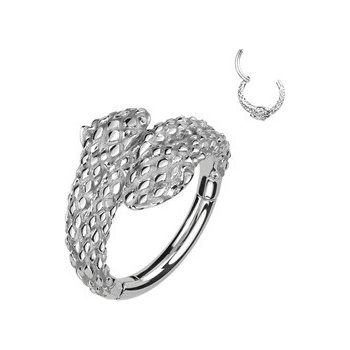 Šperky4U ocelový kruh helix cartilage piercing had SG112ST-1208