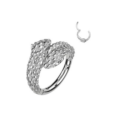 Šperky4U ocelový kruh helix cartilage piercing had SG112ST-1208