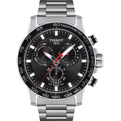Tissot Мъжки часовник Tissot Supersport Chrono 45.5mm 125.617. 11.051. 00, Сив (TIS125.617.11.051.00)