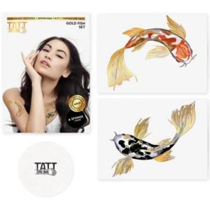 TATTonMe Метални татуировки за жени Риби комплект Gold (TSGoldFish)