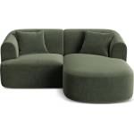 Cosmopolitan Design Зелен кадифен ъглов диван (десен ъгъл) Campi - Cosmopolitan Design (COS_RC_S_120_F1_CAMPI4)