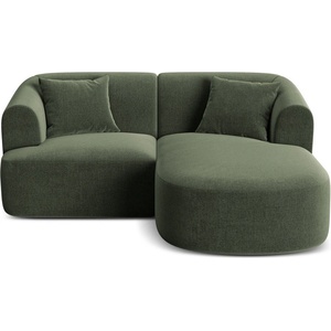 Cosmopolitan Design Зелен кадифен ъглов диван (десен ъгъл) Campi - Cosmopolitan Design (COS_RC_S_120_F1_CAMPI4)