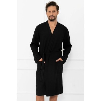 Italian Fashion Pánsky župan Bono Čierna