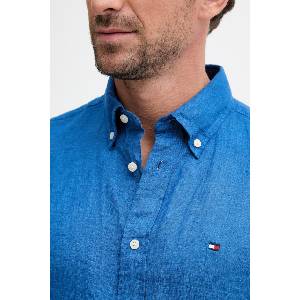 Tommy Hilfiger риза мъжка от лен (MW0MW41531) - answear - 113,42 лв