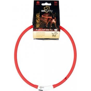 Duvoplus USB - светещ нашийник за кучета - червен, обиколка 70 см, Белгия - 1270004