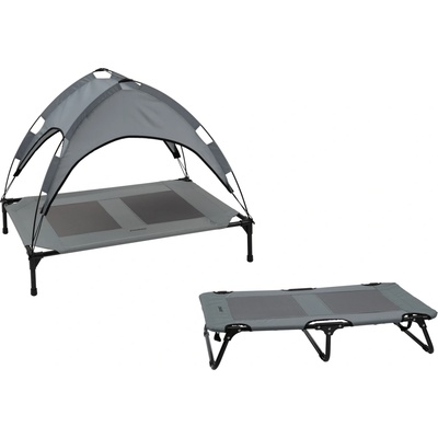 zoofari Lehátko pro psy se střechou proti slunci / Skládací lehátko pro psy skládací lehátko pro psy – Zboží Dáma