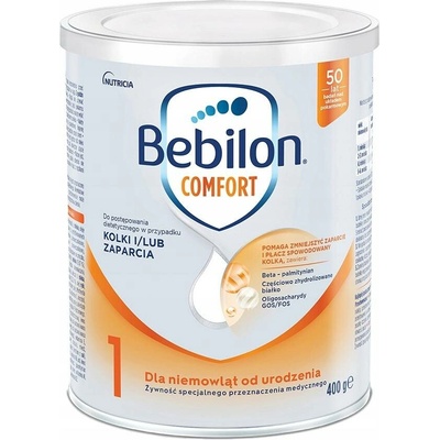 Bebilon Comfort 1 Počáteční mléko pro miminka s kolikou, zácpou 400 g