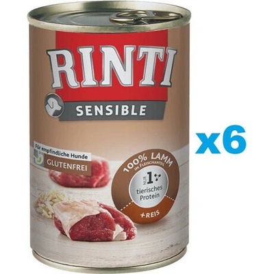 Rinti Adult Sensible Adult Jahňacie mäso s ryžou 6 x 400 g