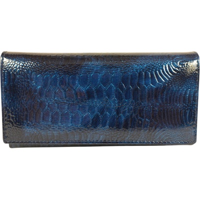 Синьо лачено портмоне - Forina