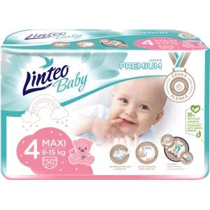 Linteo Бебешки пелени Linteo Baby Premium Maxi 8 до 15 кг, 50 бр