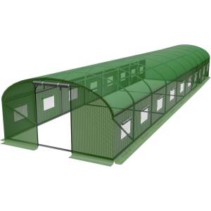 Garden Line Градински парник тунелен 10-сегментен зелен 10x4x2m 66725 (TUN8009)