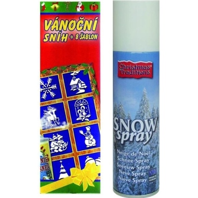 Motip dupli Vianočný sneh 150ml + 8 šablón