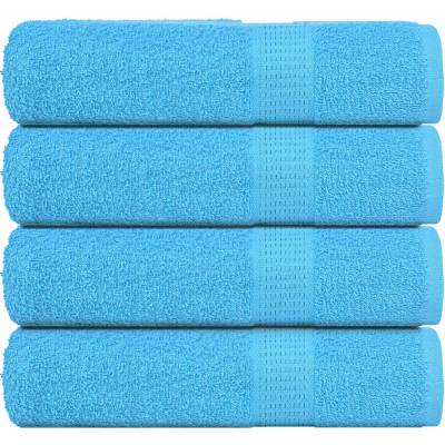 vidaXL Кърпи за душ FROGN 4 бр. Тюркоазени 70x140 см 360 г/м2 (136978)
