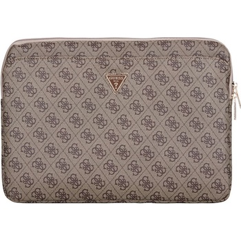 Guess PU 4G Triangle Logo Obal pro Notebook 14" - hnedá 14543221