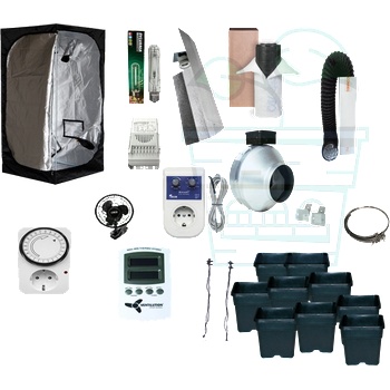 Image 1 of Mammoth Пълен комплект палатка за отглеждане на растения Mammoth Pro 90 x 90 x 180см / 400W (373)