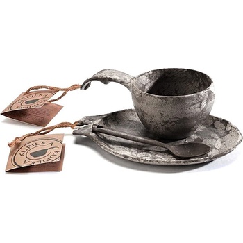 KUPILKA Kuksa 210 мл + чиния + лъжица Цвят: черен