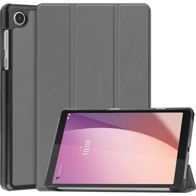 Vsetkonamobil 56026 LEATHER Zaklápací obal pre Lenovo Tab M8 4. generácia 4th gen šedý