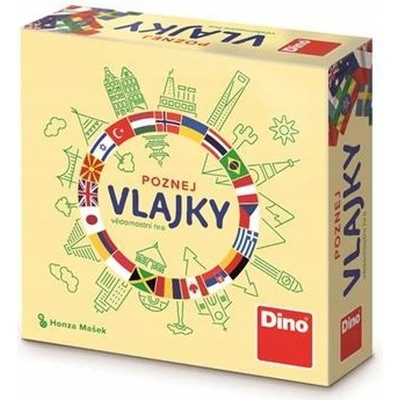 Spoločenská hra Dino Hra Poznej vlajky Dino Toys