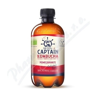 The Gutsy Captain Kombucha granátové jablko BIO 400 ml