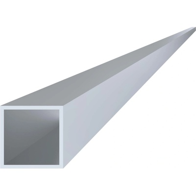 Hliníkový jekl, 50x50x3 mm, délka 6000 mm, materiál EN AW-6060 T66, přírodní hliník bez povrchové úpravy, cena za kus