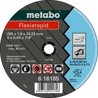 Metabo rezný kotúč rovný 150 x 22.23 mm 616183000 25 ks