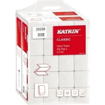Katrin Classic Handy Pack ZZ 2 vrstvy, bílé, 4000 ks