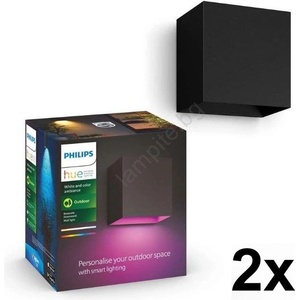 Philips - Комплект 2x LED RGBW димируемо външно осветително тяло Hue RESONATE LED/8W/230V IP44 (P5830A)