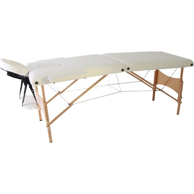 MH Star skládací dřevěné lehátko ETF50 - 71cm - bílé