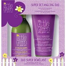 Little Green Kids Super Detangling šampon pro snadné rozčesávání 240 ml + balzám pro snadné rozčesávání vlasů 180 ml dárková sada