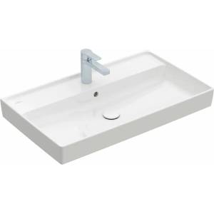 Villeroy & Boch Collaro правоъгълна стенен умивалник 80 см бял (4A338001)