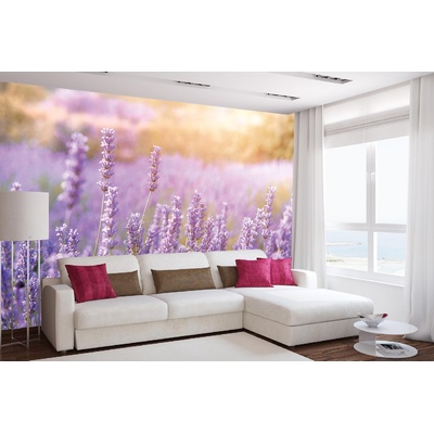DIMEX ART Самозалепваща се флизелинова фототапета планинска лавандула 375 x 250 см