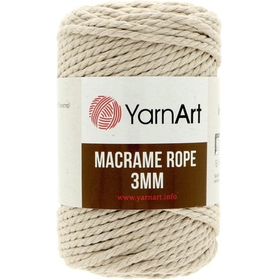 YarnArt Macrame Rope 753 tmavý béžový 3 mm