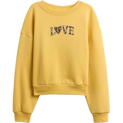 GAP V-Non Logo Wedge Crew žltá čierna